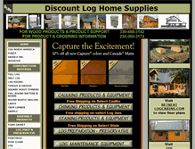 Tablet Screenshot of discountloghomesupplies.com